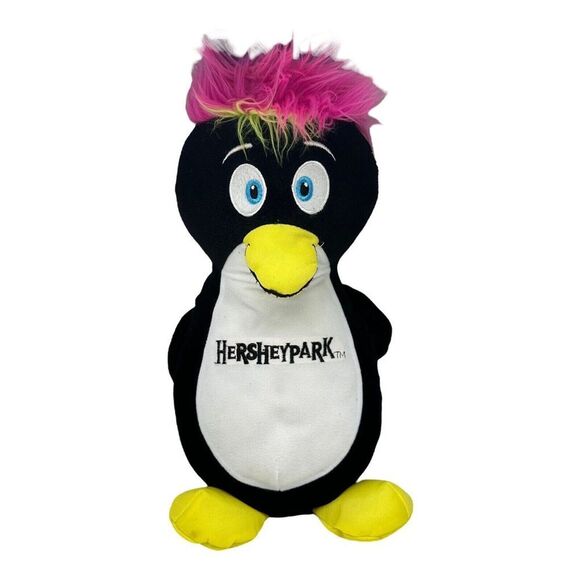 Good Stuff Hershey Park Penguin Plush 14″ Rainbow Hair Stuffed Animal Toy - Picture 1 of 10